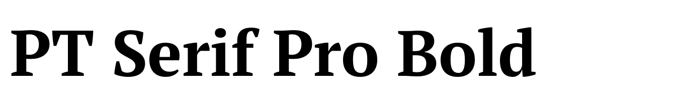 PT Serif Pro Bold